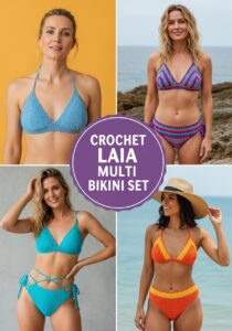 Crochet Laia Multi Bikini Set