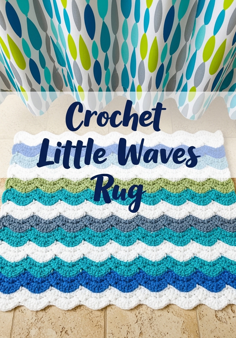 Crochet Little Waves Rug