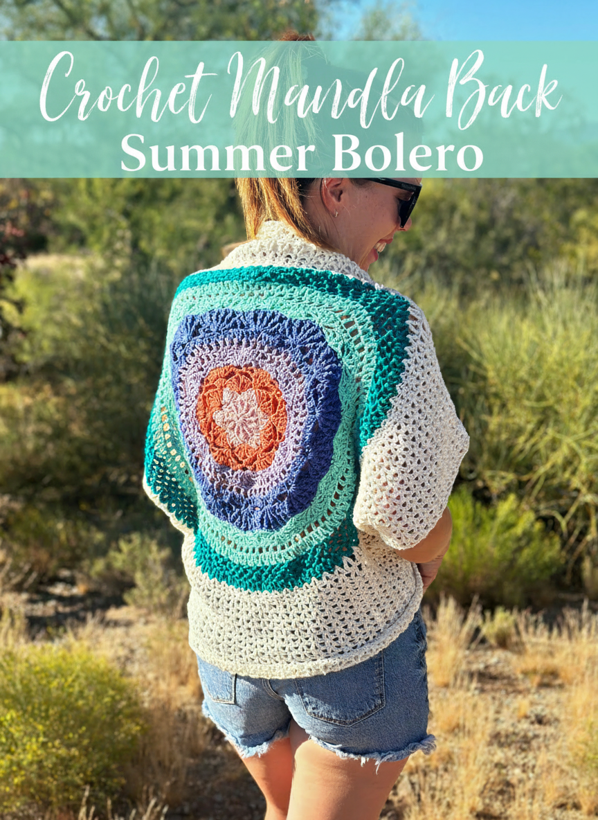 Crochet Mandala Back Summer Bolero