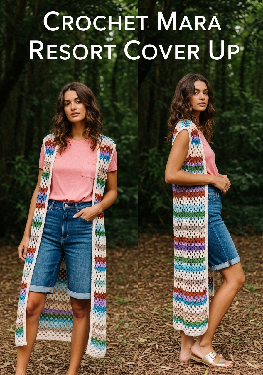 Crochet Mara Resort Cover Up