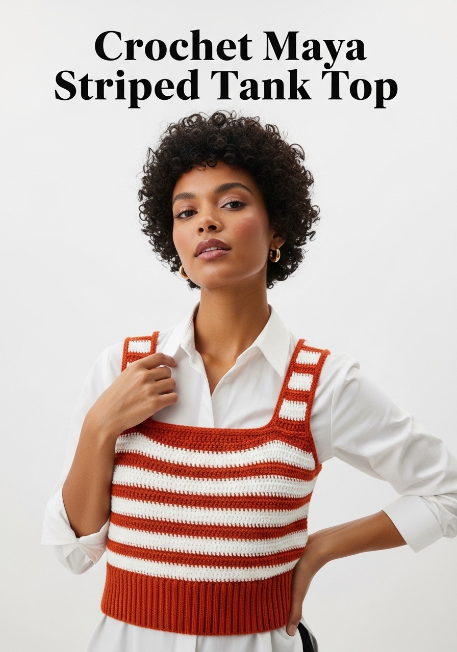 Crochet Maya Striped Tank Top