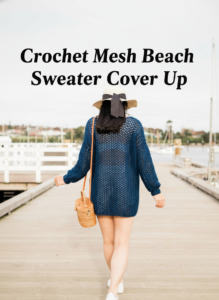 Crochet Mesh Beach Sweater Cover Up