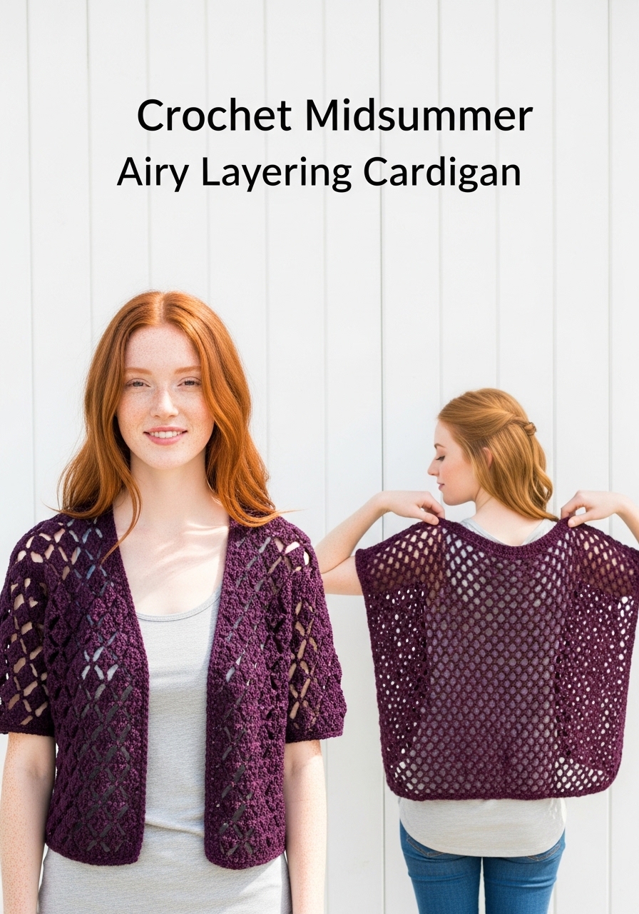 Crochet Midsummer Airy Layering Cardigan