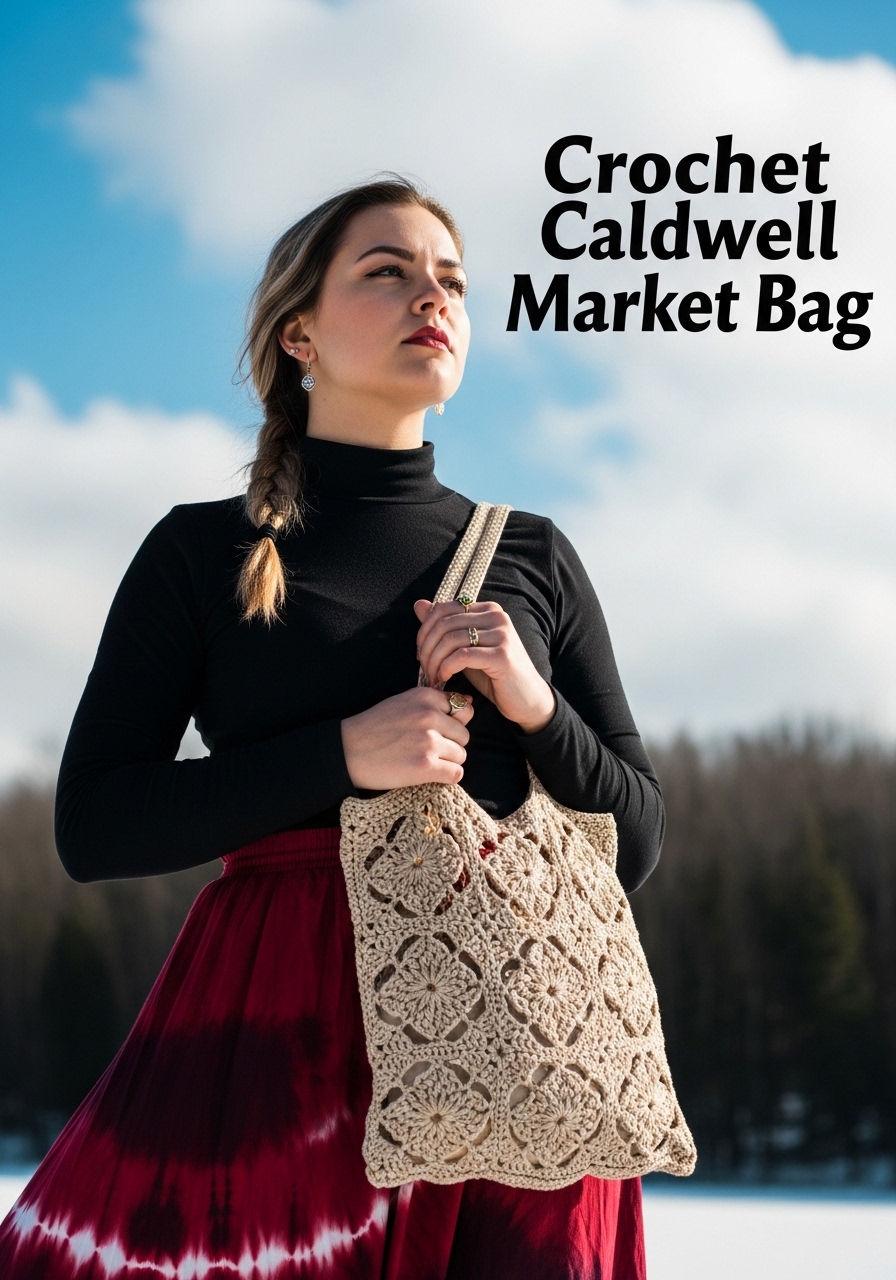 Crochet Motif Market Tote