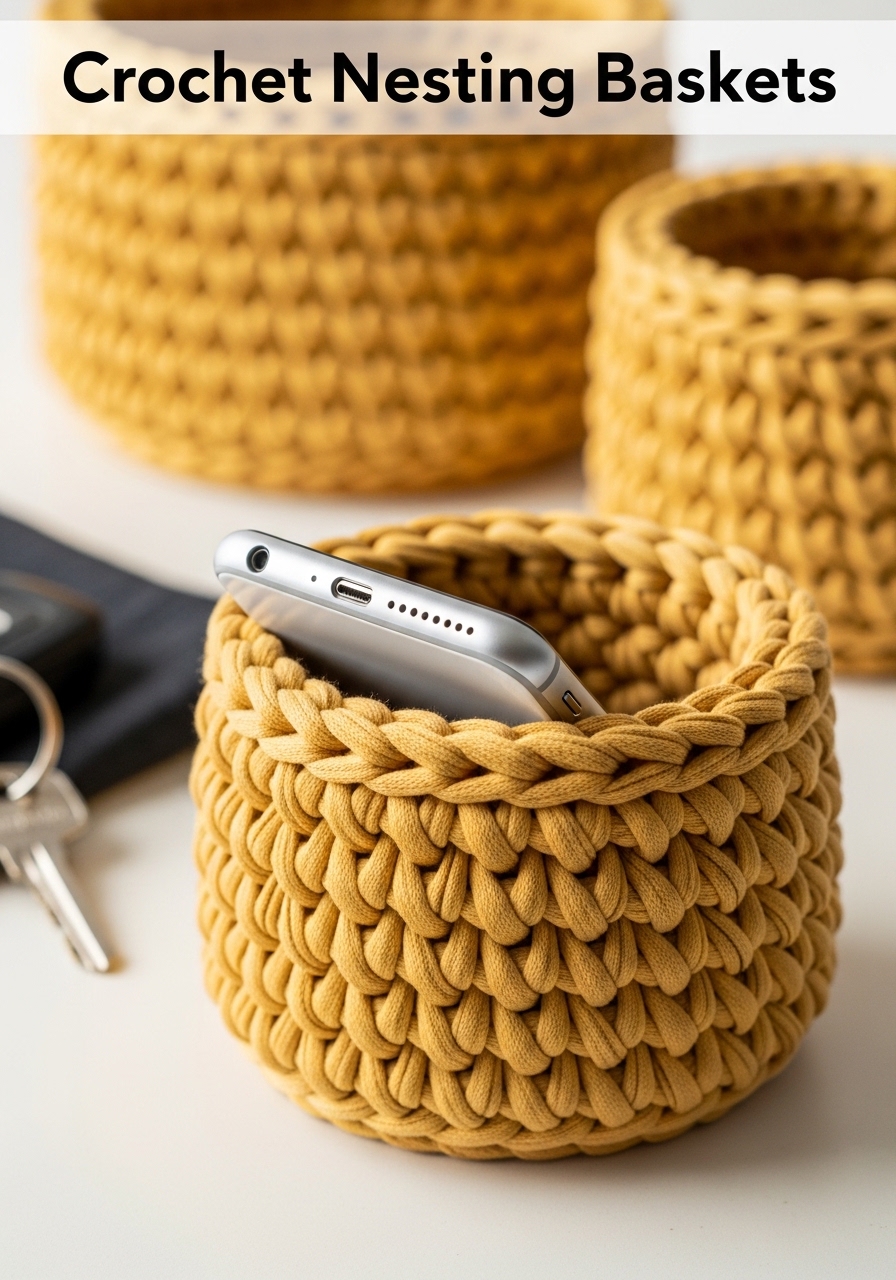 Crochet Nesting Baskets
