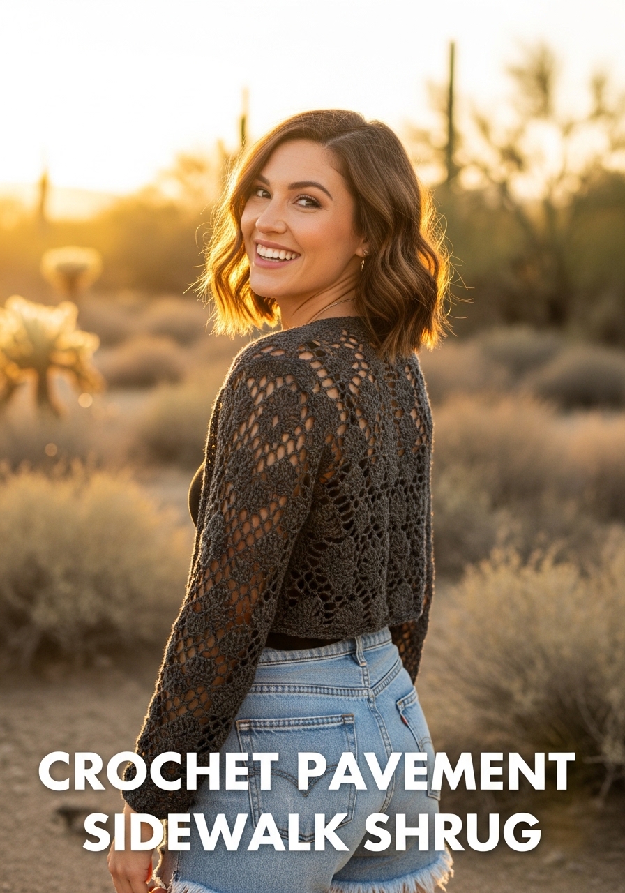 Crochet Pavement Sidewalk Shrug