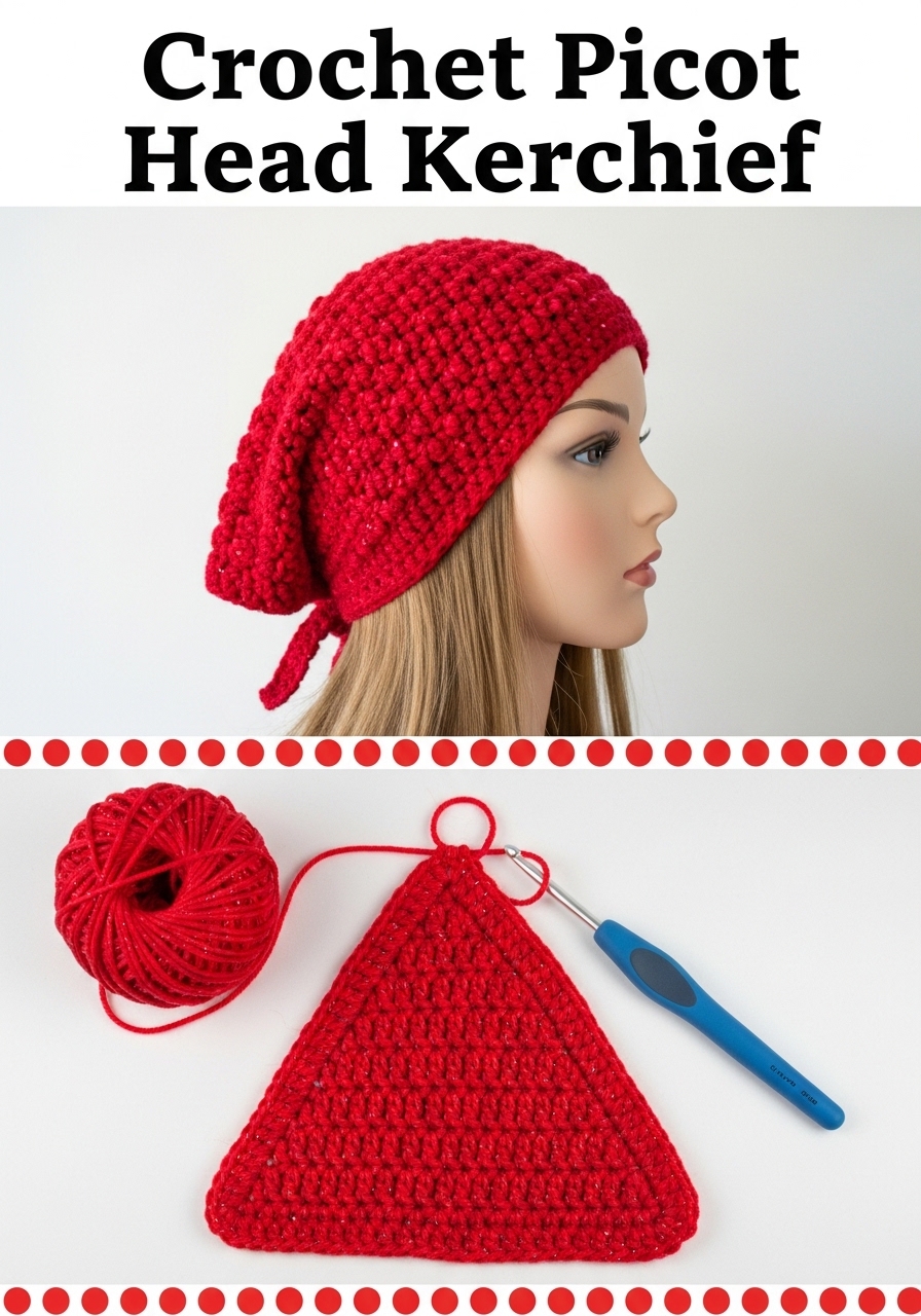 Crochet Picot Head Kerchief