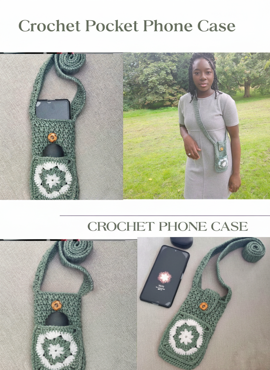 Crochet Pocket Phone Case