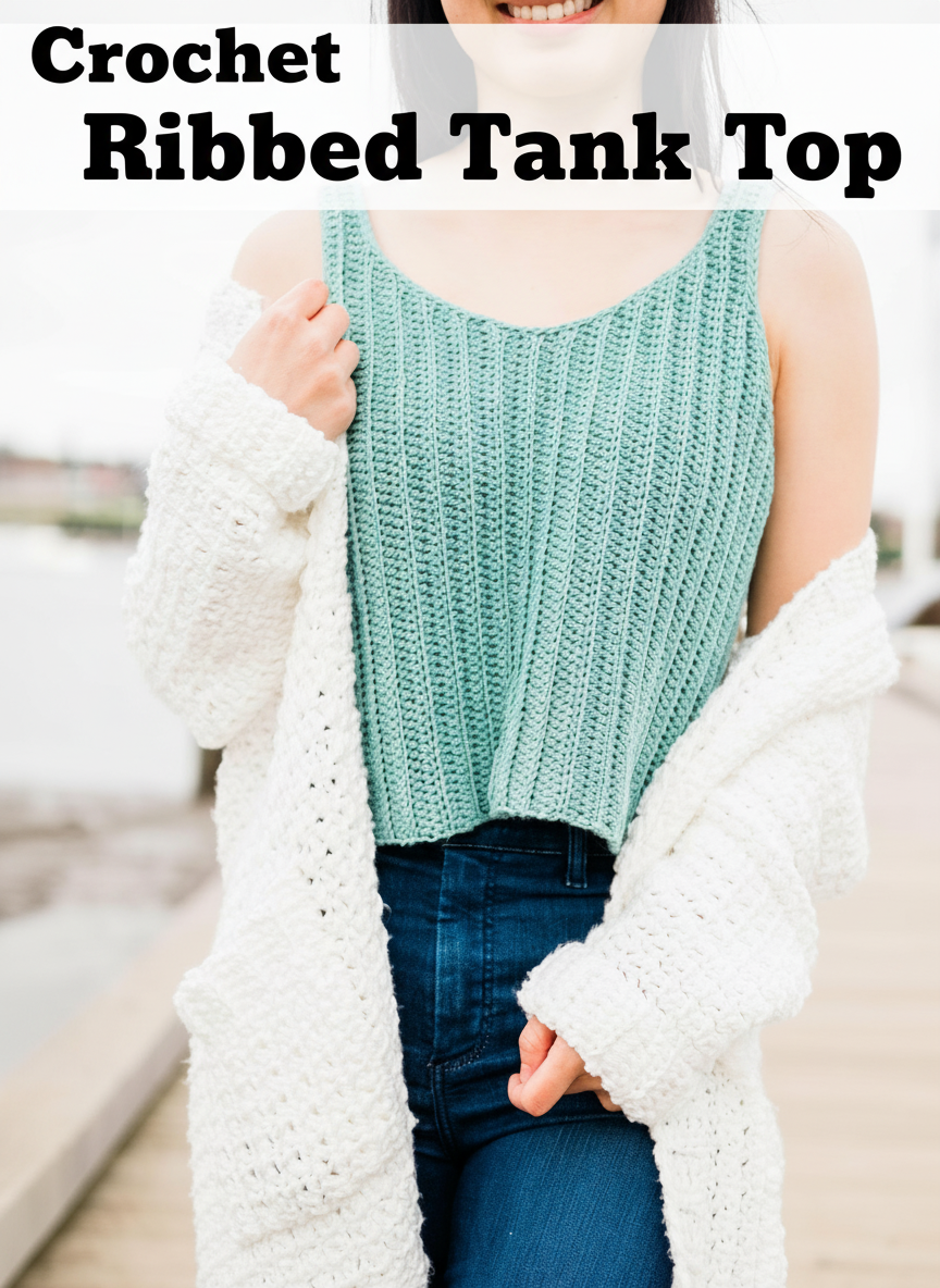 Crochet Ribbed Tank Top