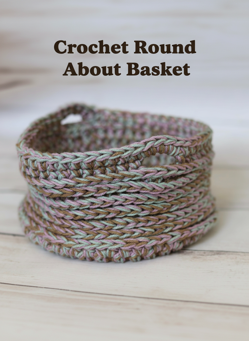 Crochet Round About Basket