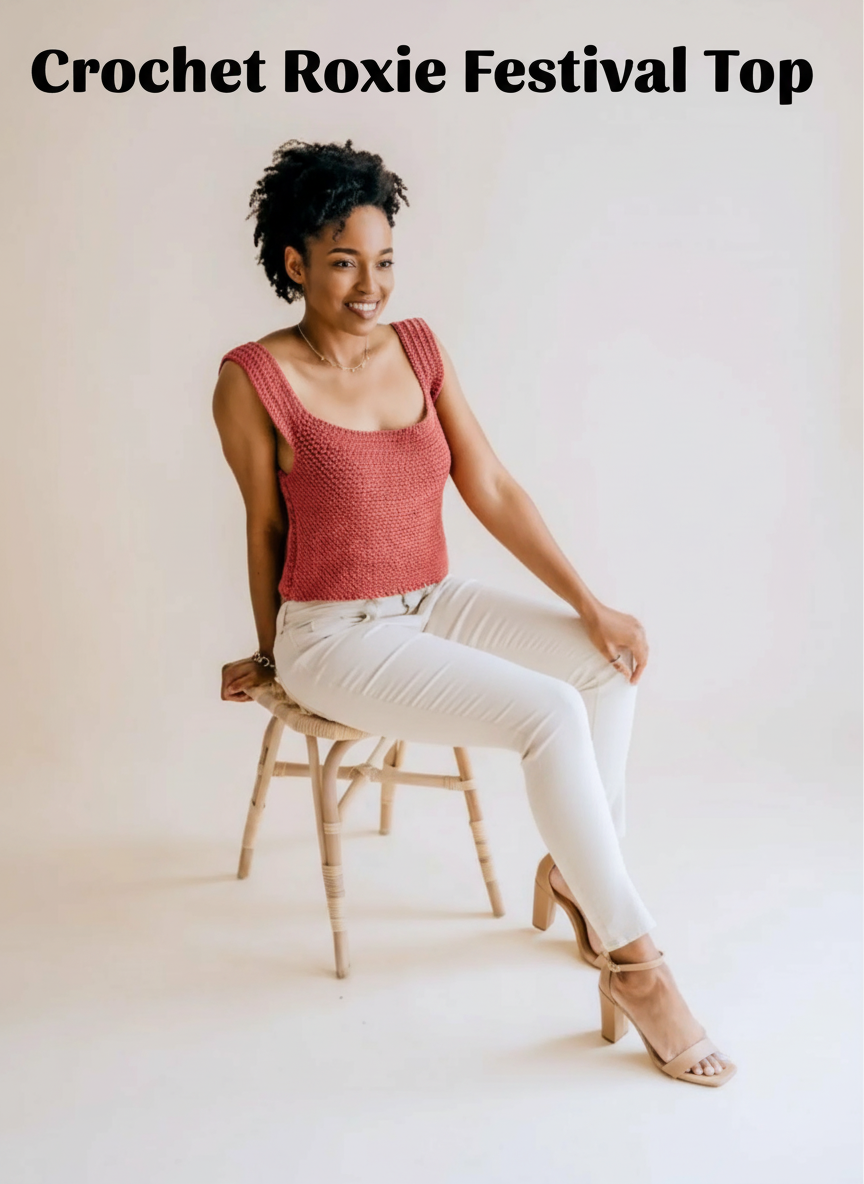 Crochet Roxie Festival Top