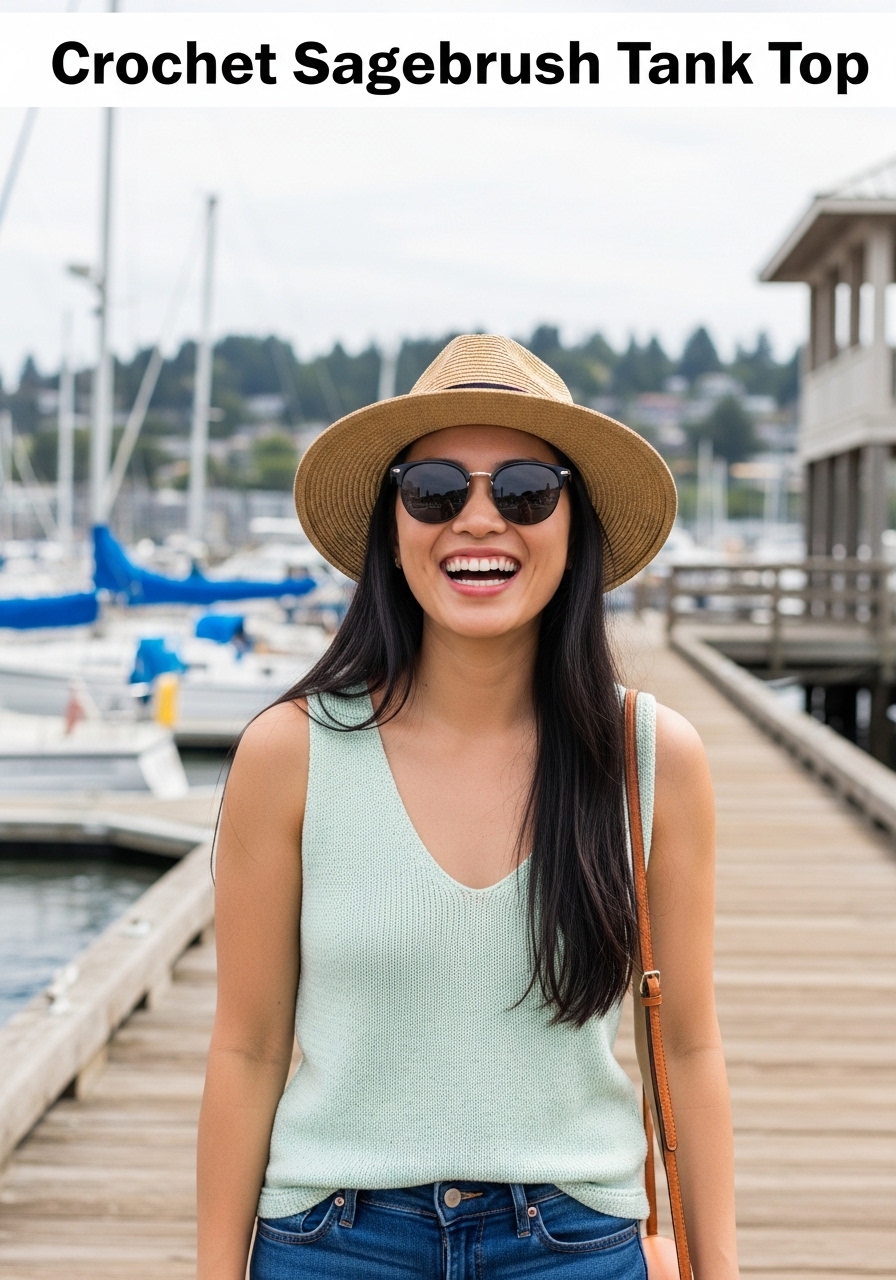 Crochet Sagebrush Tank Top