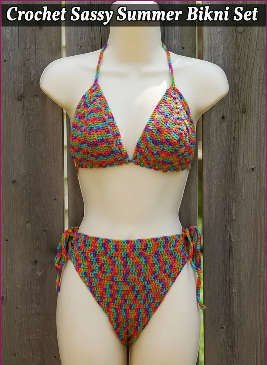 Crochet Sassy Summer Bikini Set