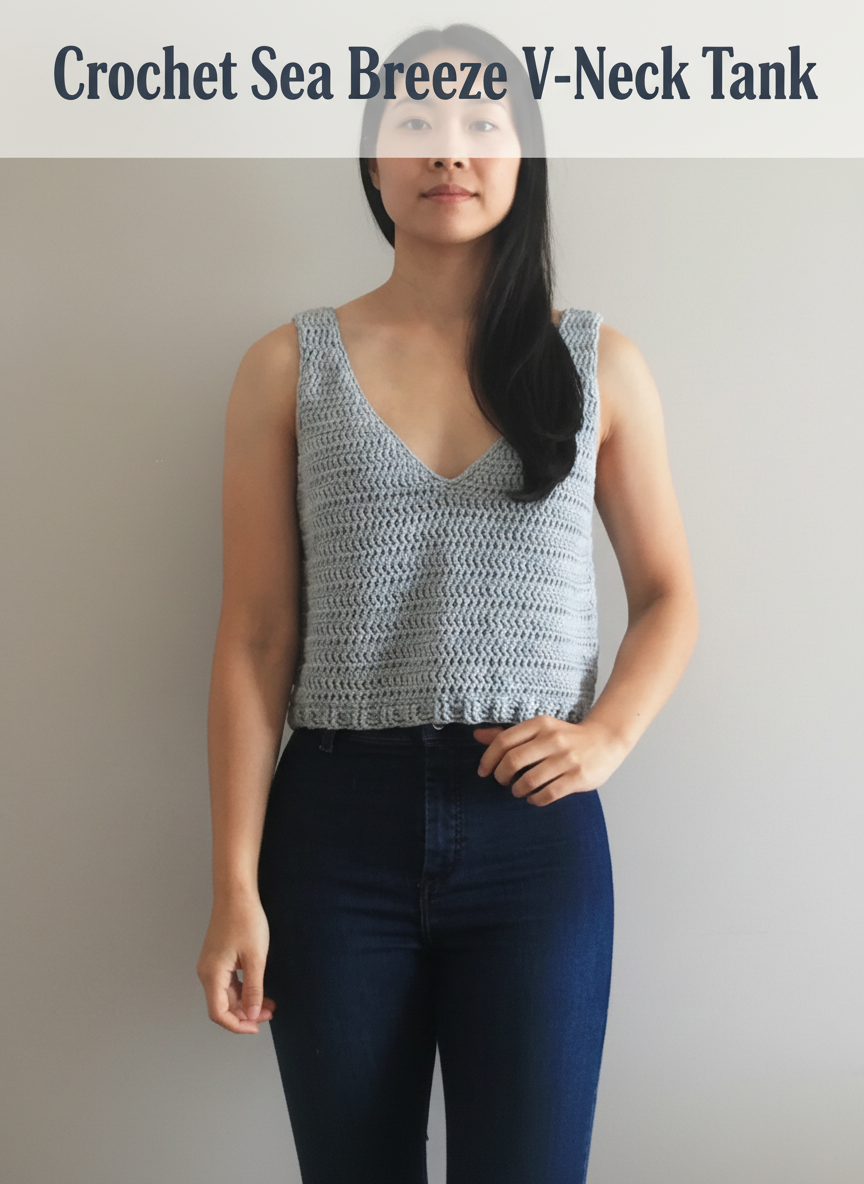 Crochet Sea Breeze V-Neck Tank