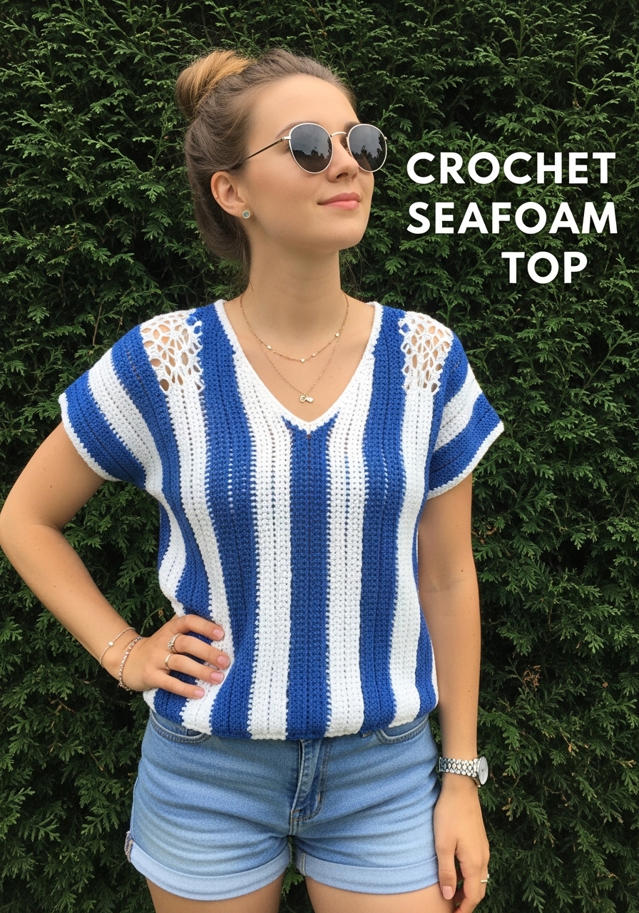 Crochet Seafoam Top