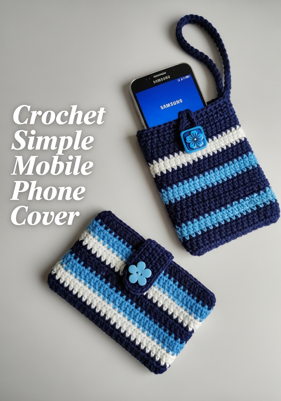 Crochet Simple Mobile Phone Cover