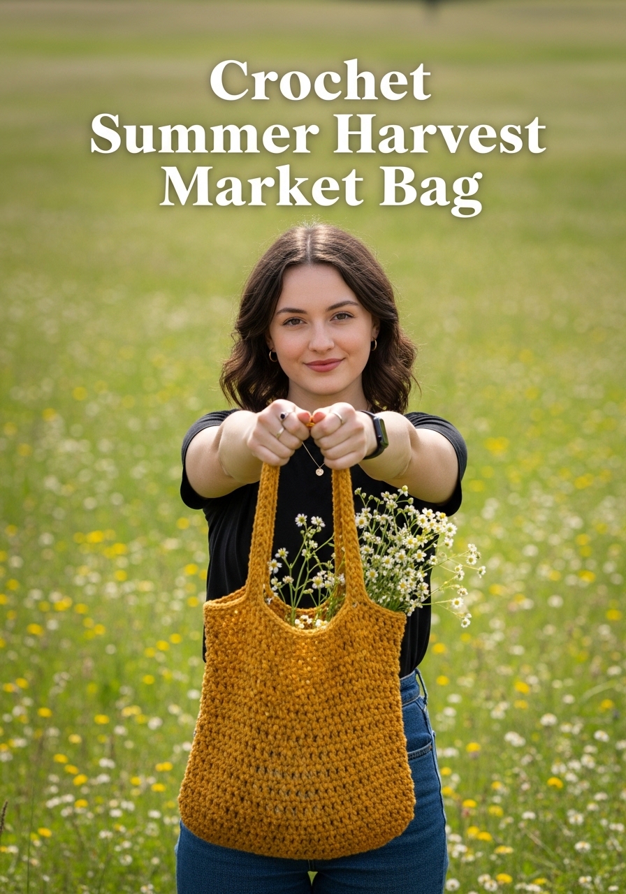 Crochet Summer Harvest Market Bag