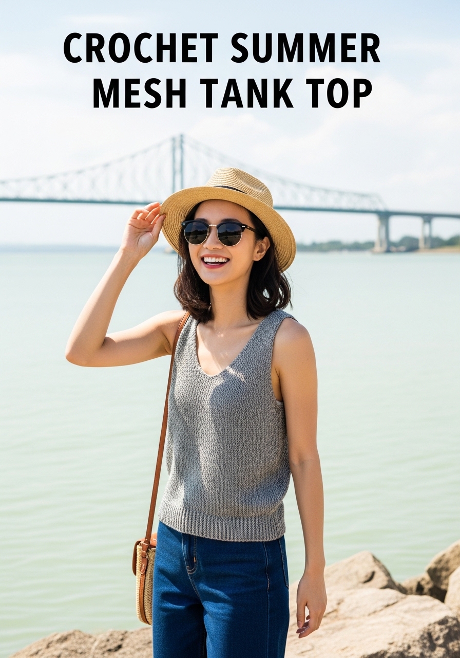 Crochet Summer Mesh Tank Top