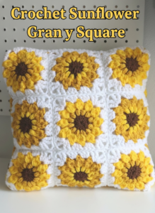 Crochet Sunflower Granny Square