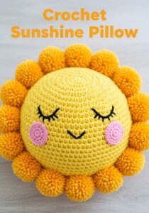 Crochet Sunshine Pillow
