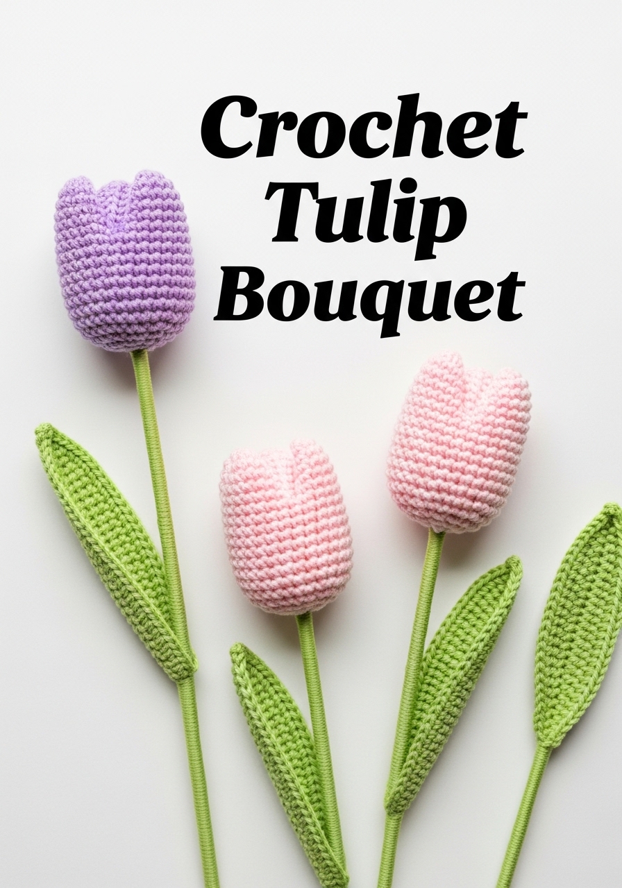Crochet Tulip Bouquet