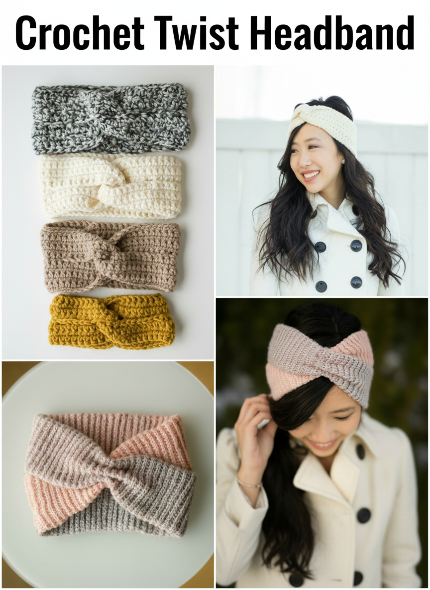 Crochet Twist Headband