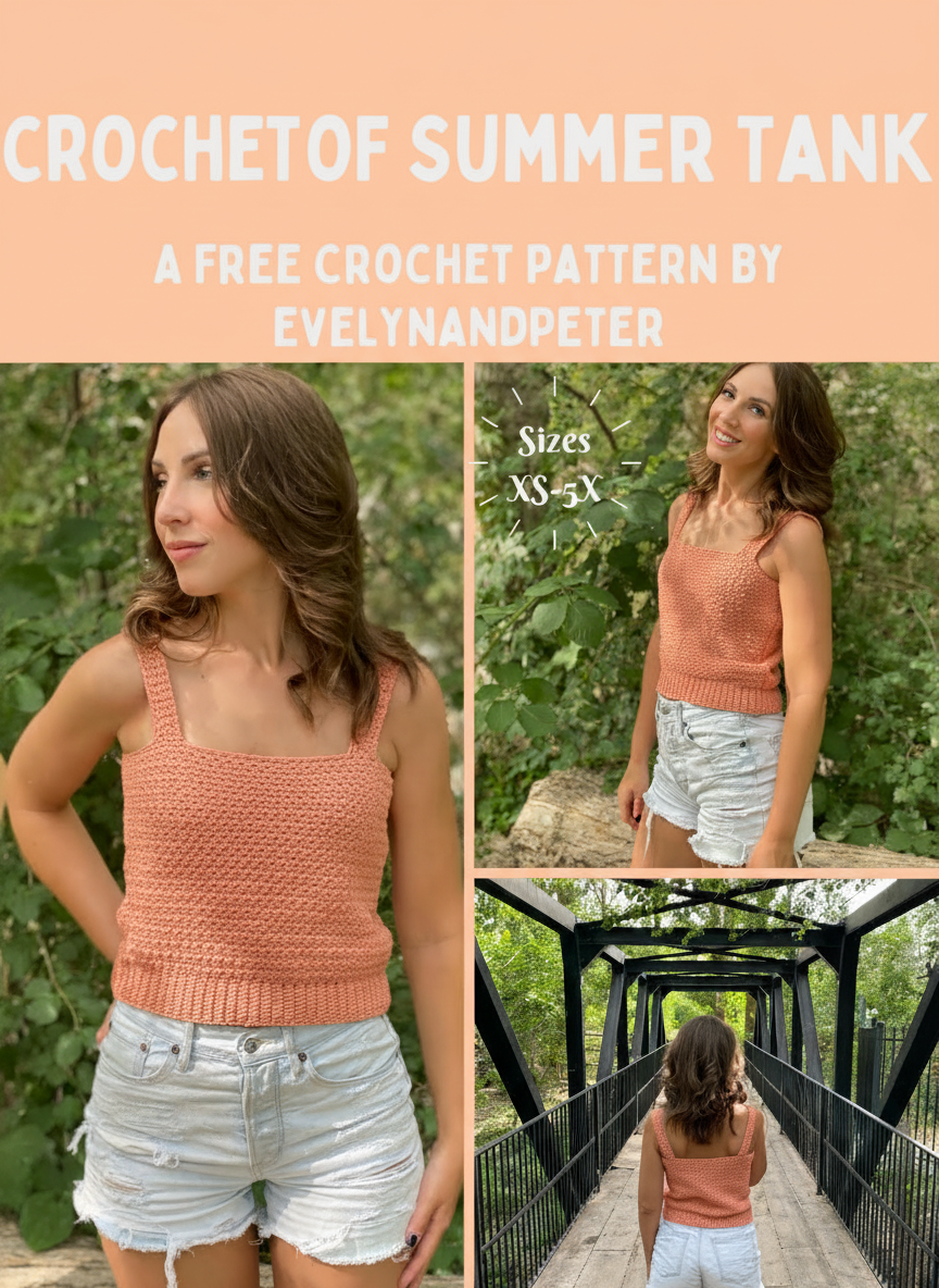 Crochet Twist Of Summer Tank
