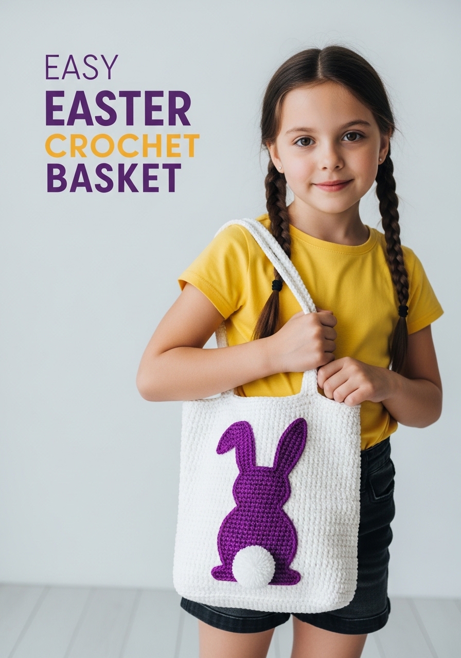 Easy Easter Crochet Basket