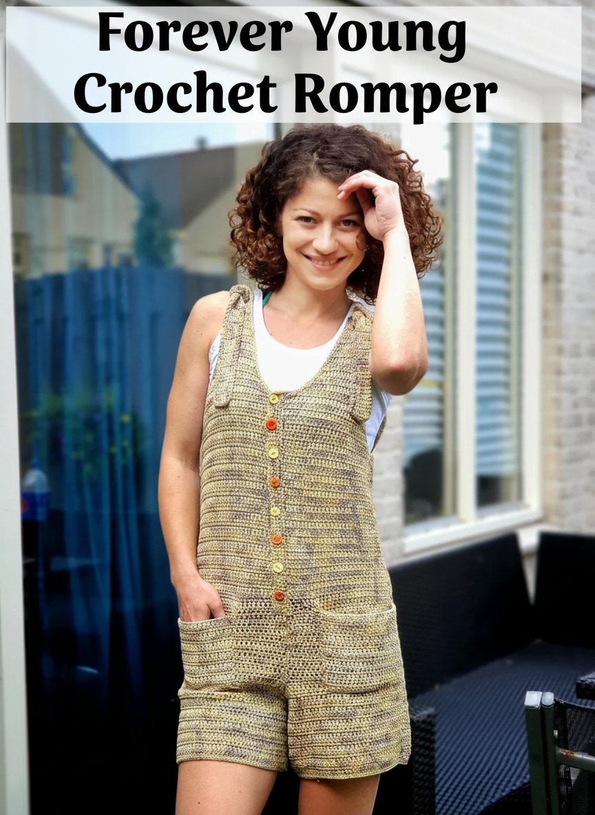 Forever Young Crochet Romper