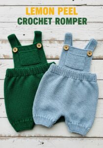 Lemon Peel Crochet Romper