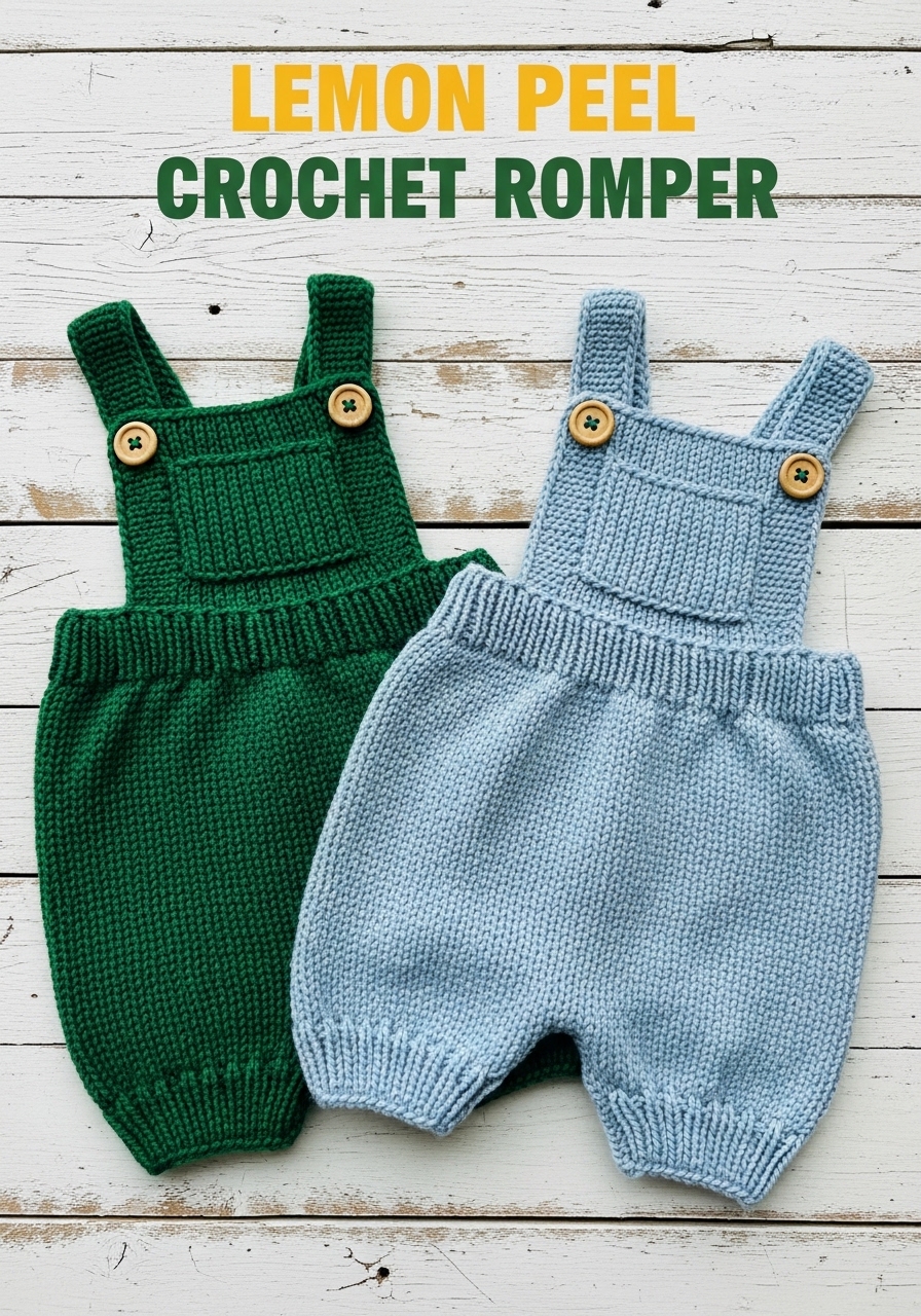 Lemon Peel Crochet Romper