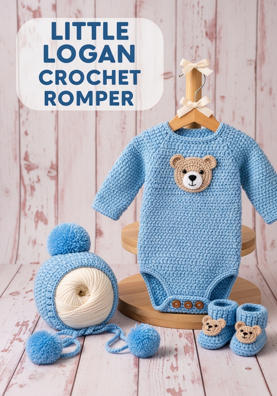 Little Logan Crochet Romper