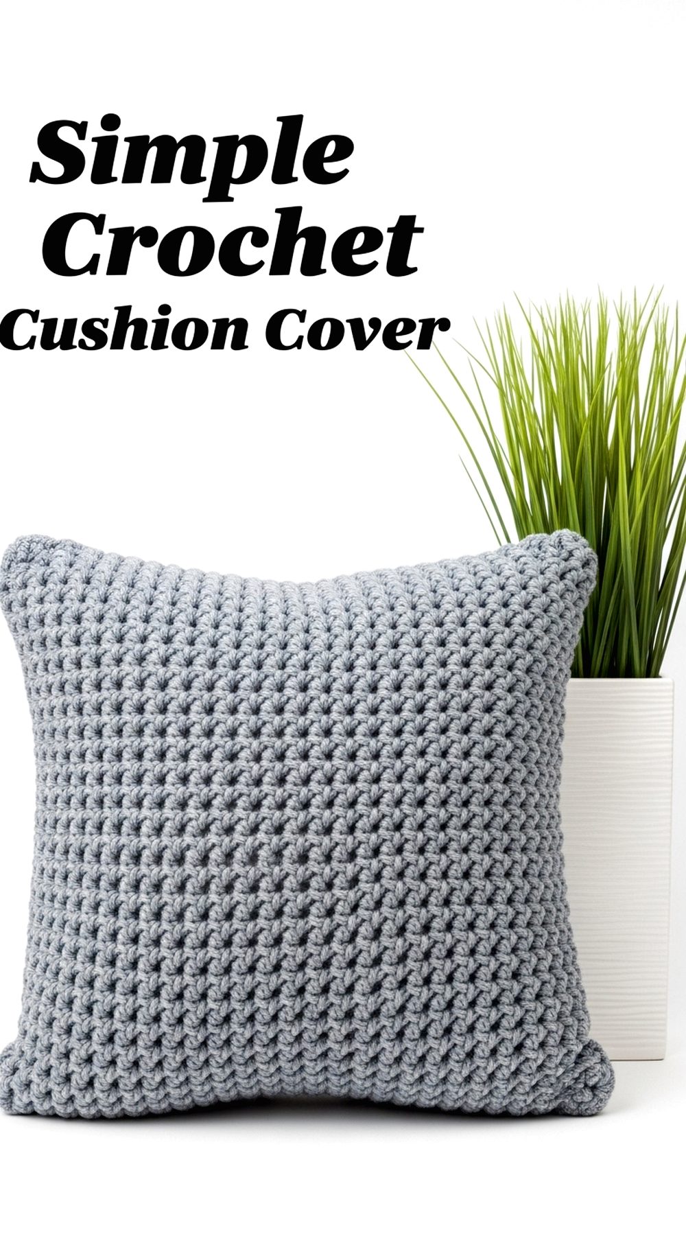 Simple Crochet Cushion Cover