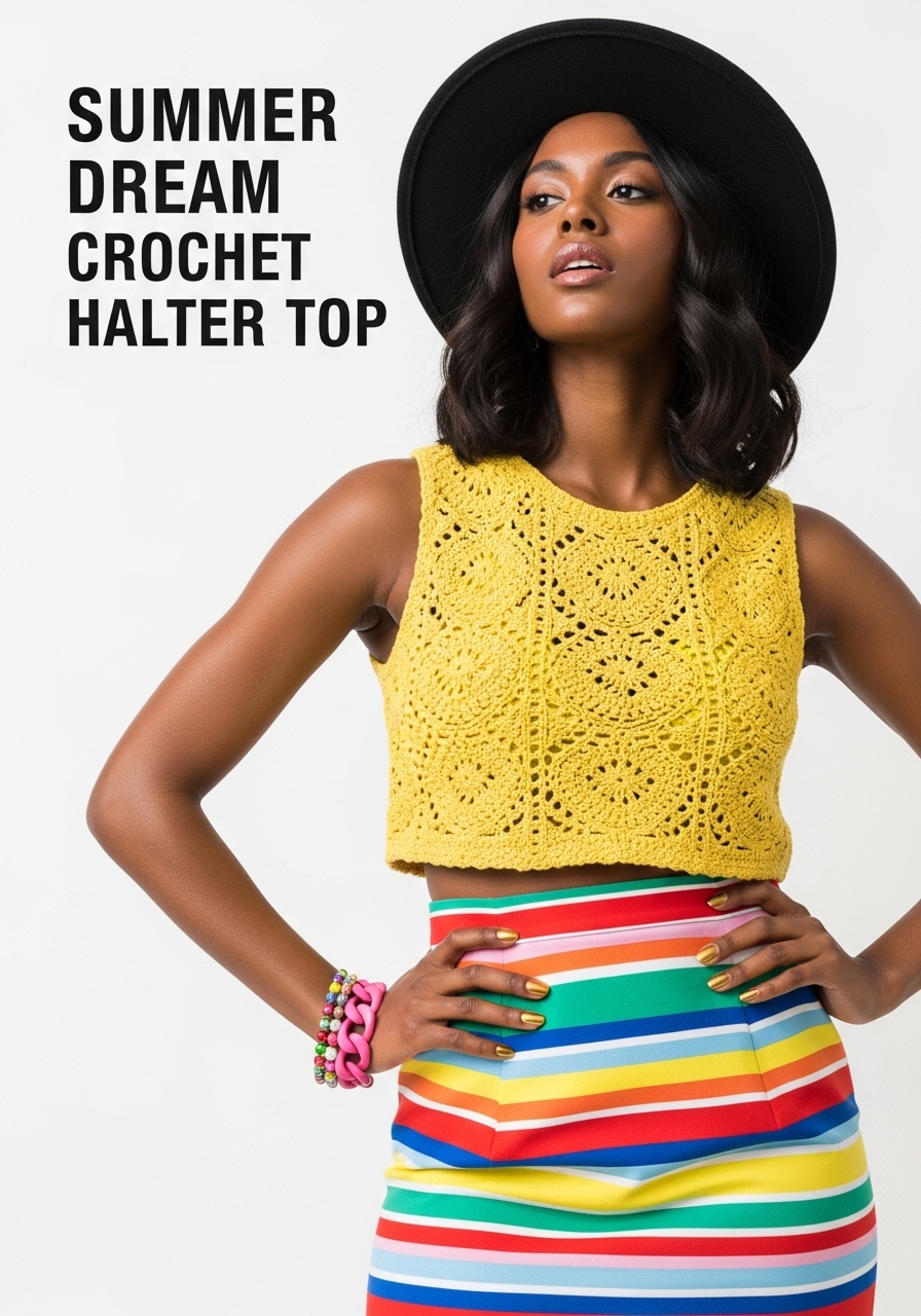 Summer Dream Crochet Halter Top