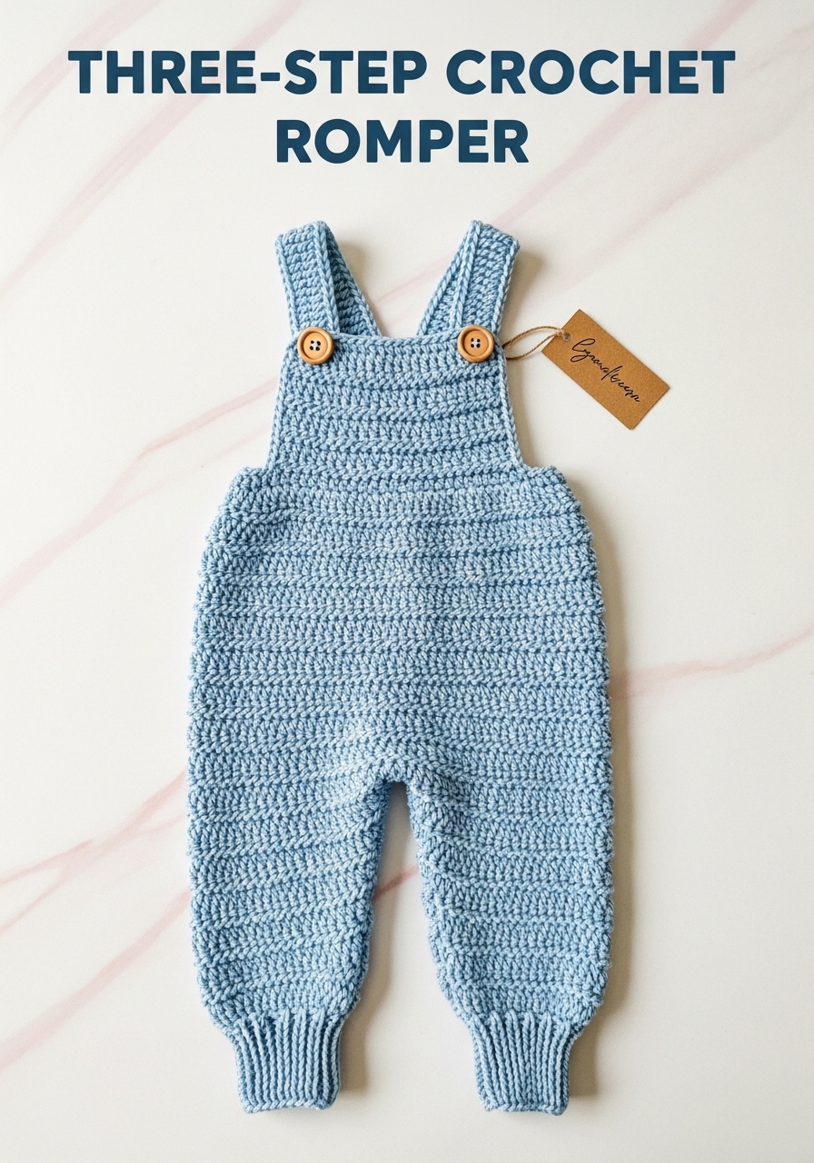 Three-Step Crochet Romper