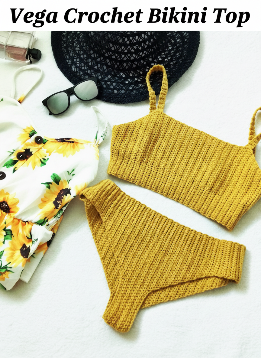 Vega Crochet Bikini Top