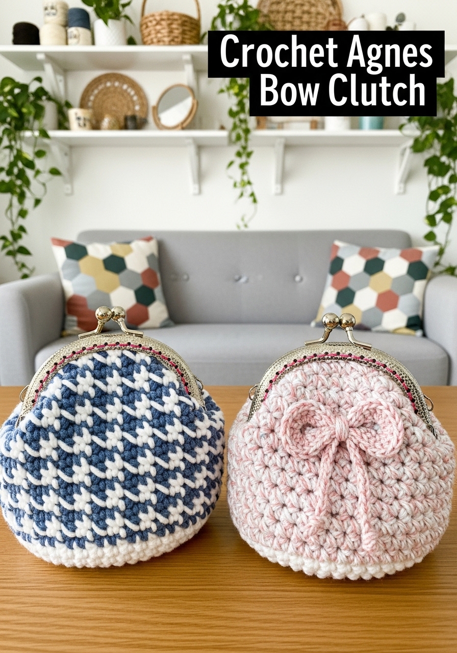 Crochet Agnes Bow Clutch