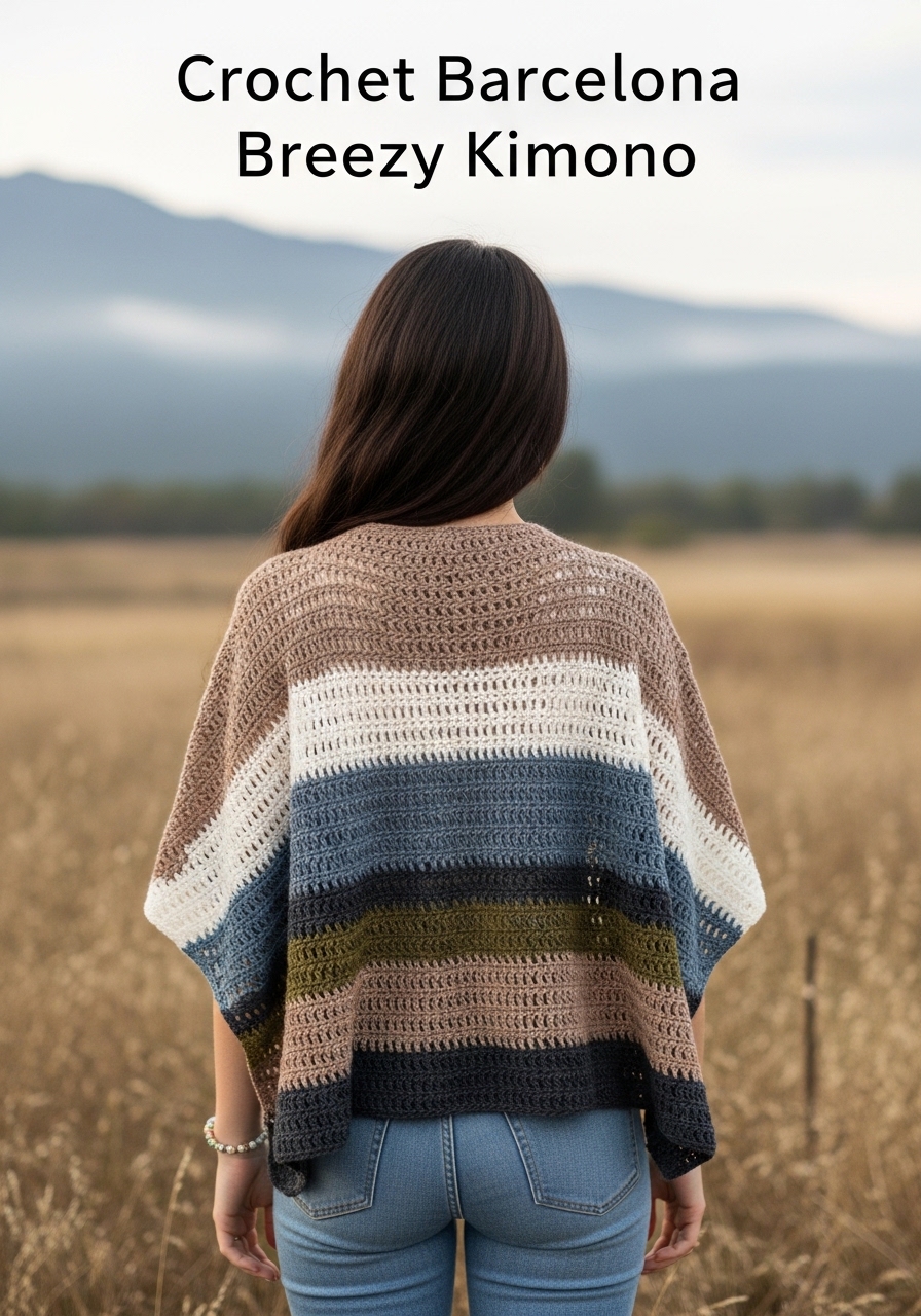Crochet Barcelona Breezy Kimono