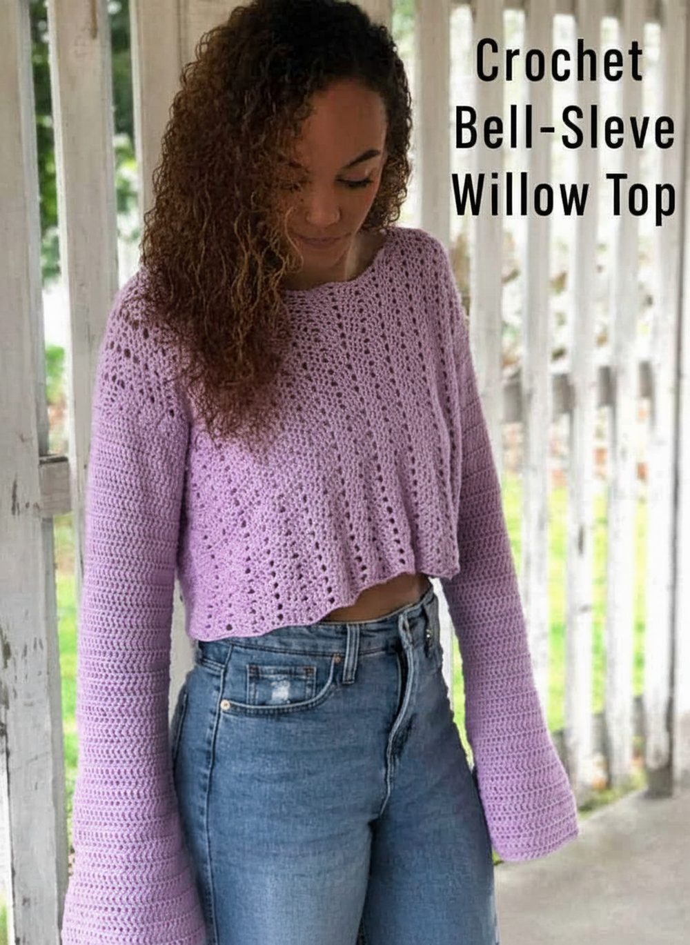 Crochet Bell-Sleeve Willow Top