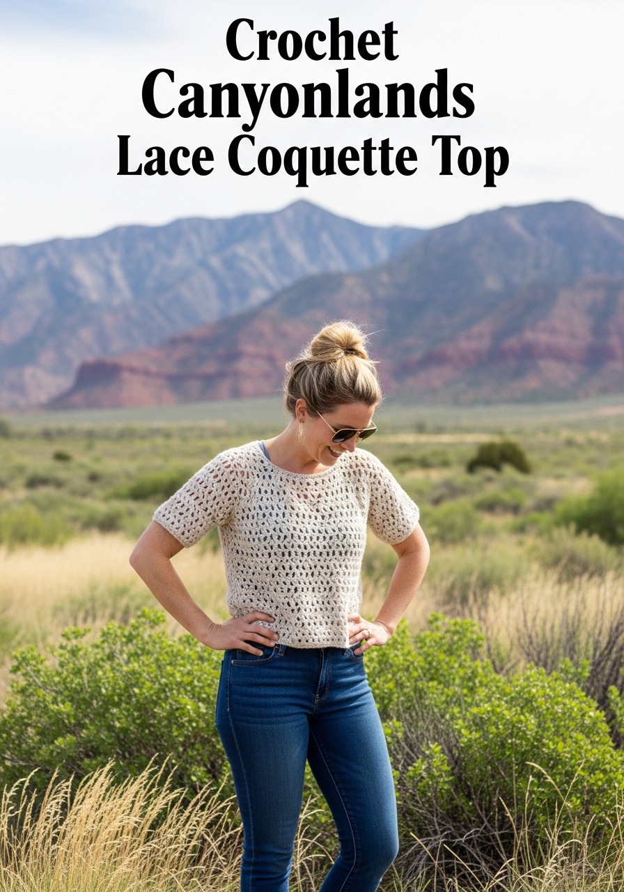 Crochet Canyonlands Lace Coquette Top