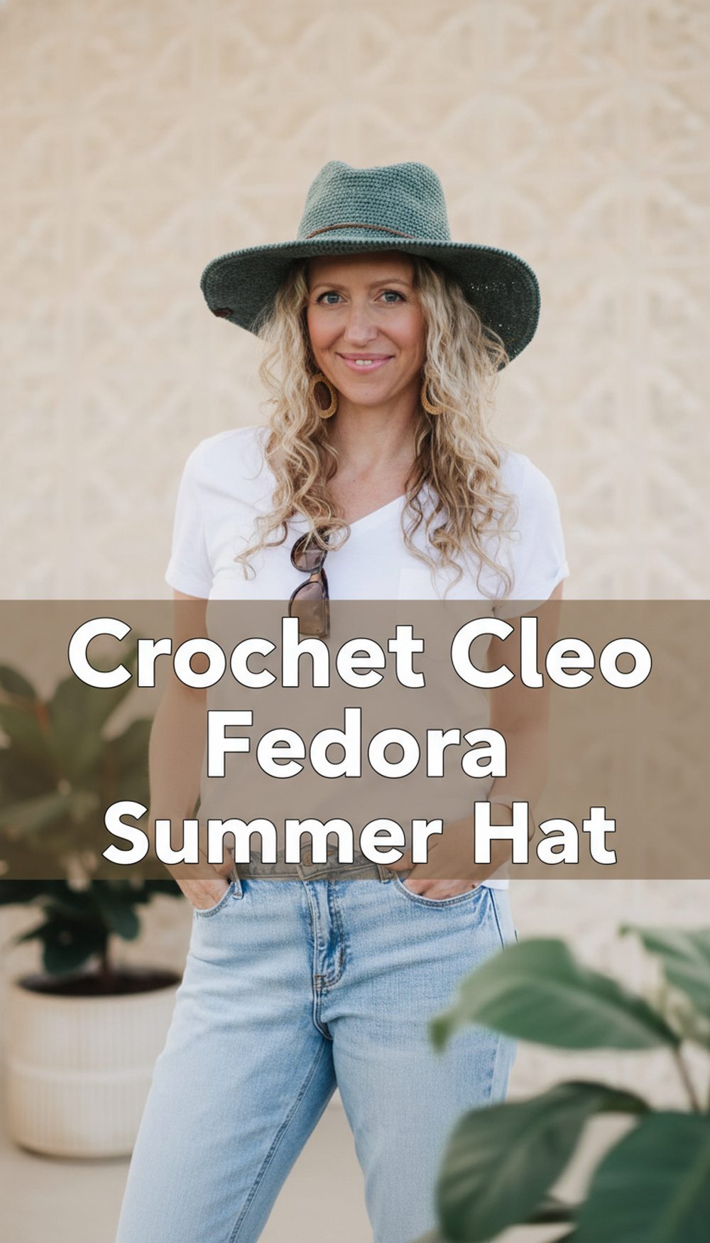 Crochet Cleo Fedora Summer Hat