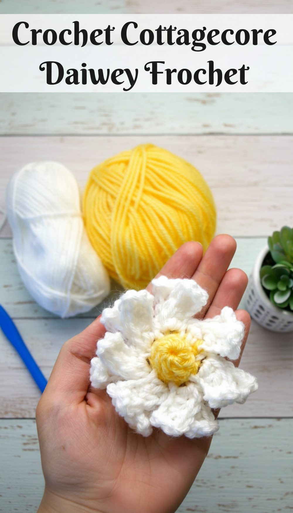 Crochet Cottagecore Daisy Flower Crochet