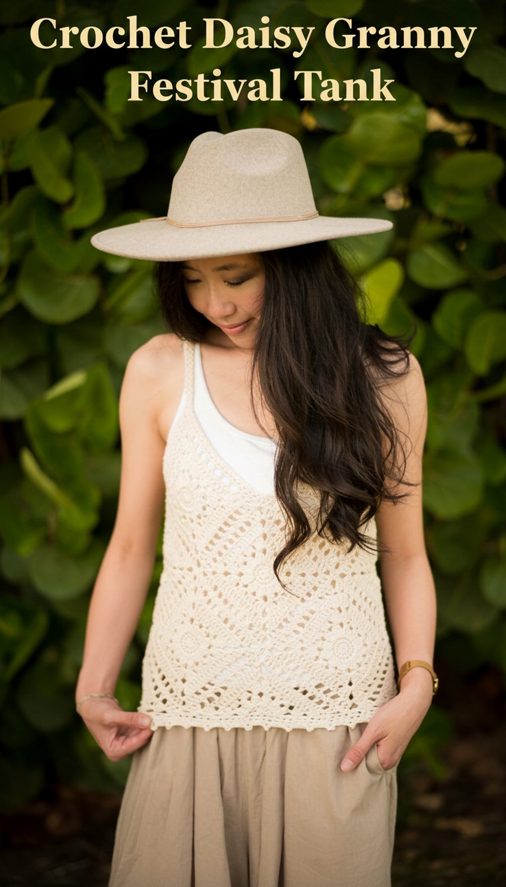 Crochet Daisy Granny Festival Tank