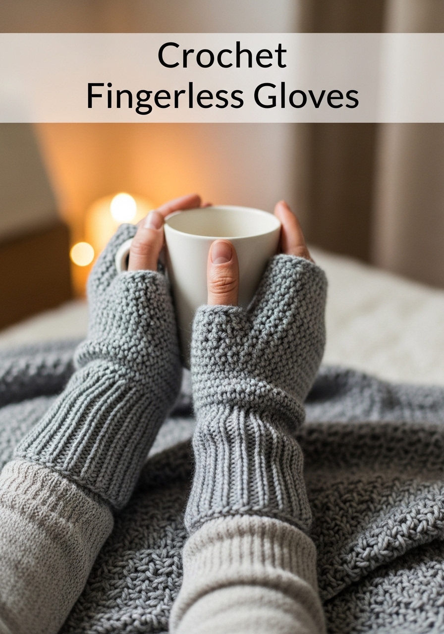 Crochet Fingerless Gloves