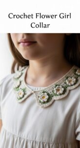 Crochet Flower Girl Collar