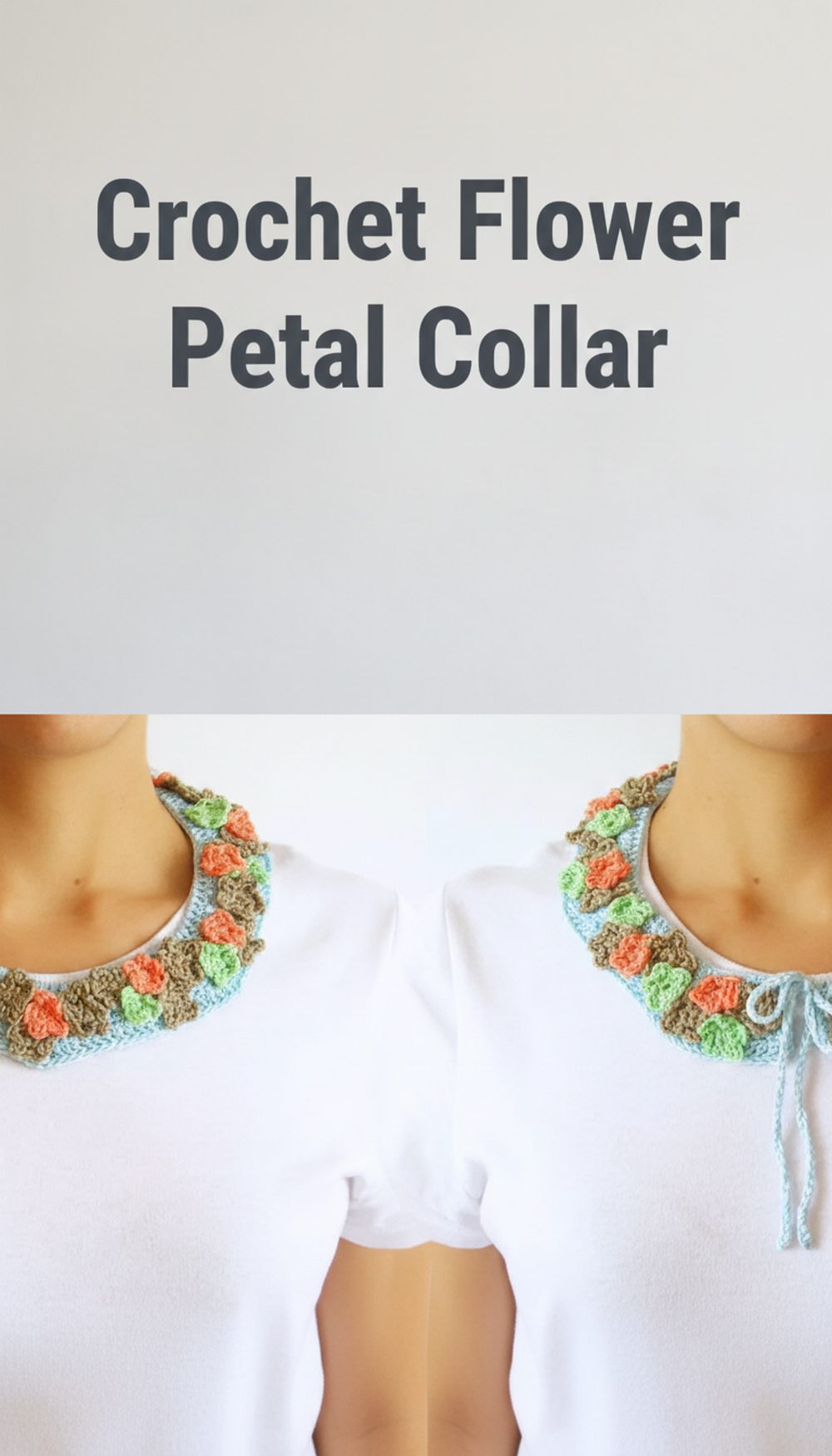 Crochet Flower Petal Collar