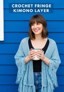 Crochet Fringe Kimono Layer