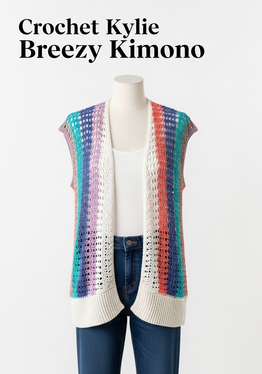Crochet Kylie Breezy Kimono