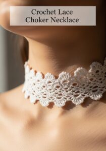 Crochet Lace Choker Necklace