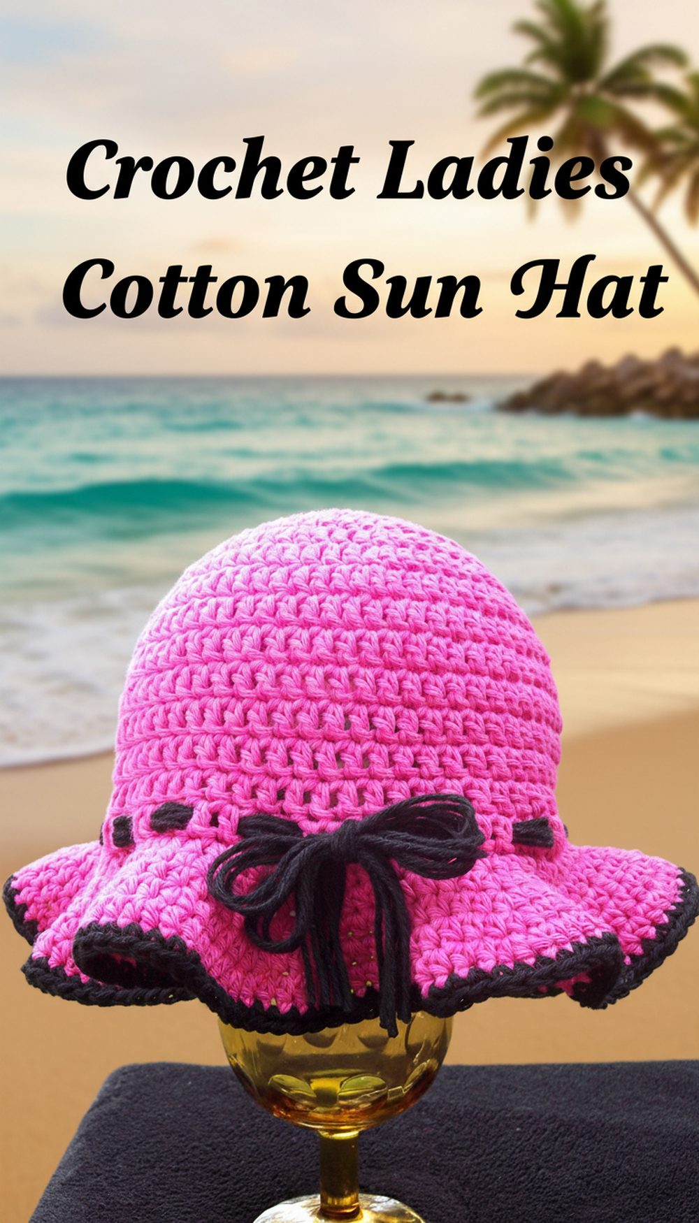 Crochet Ladies Cotton Sun Hat